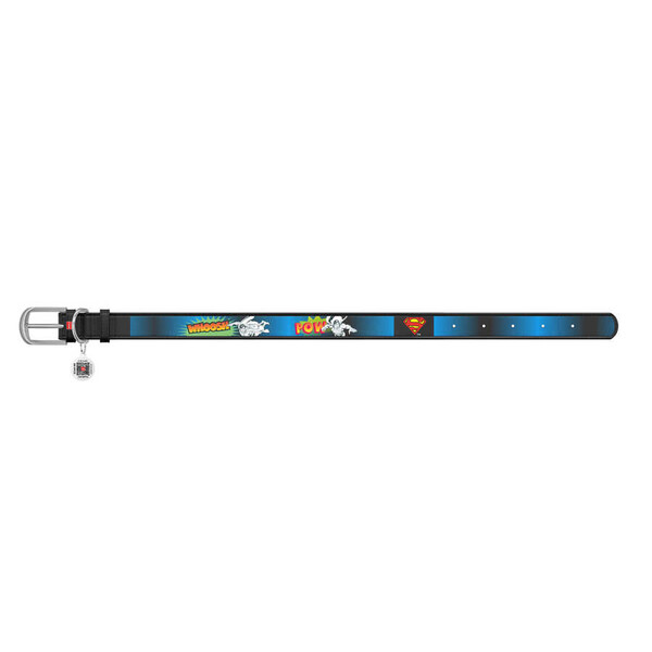 Collar Waudog Süpermen Deri Köpek Boyun Tasması W 15MM L 26-35 Cm Siyah (0015-1008-01) - Thumbnail