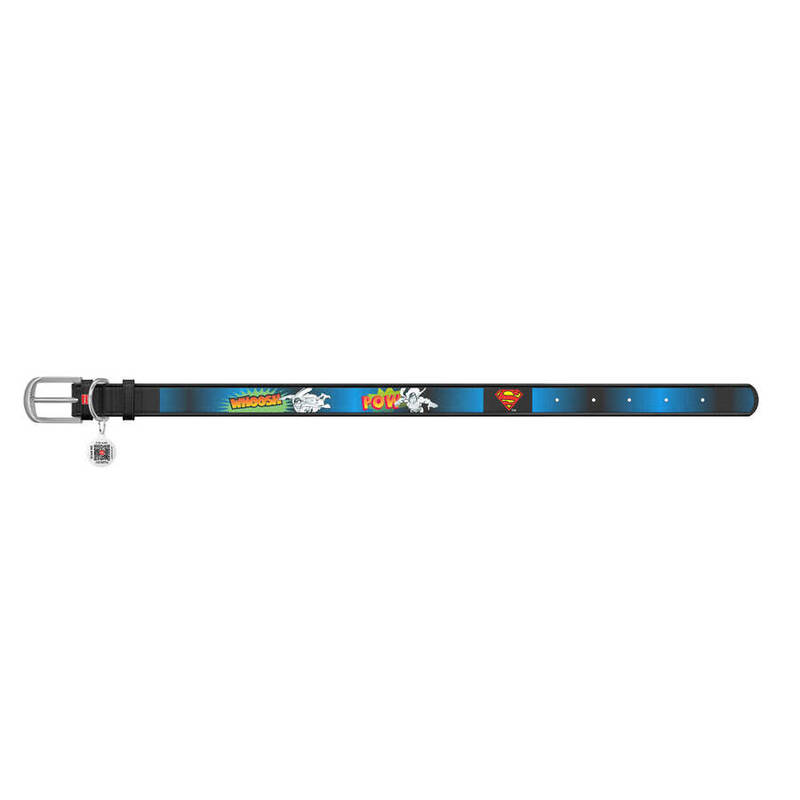 Collar Waudog Süpermen Deri Köpek Boyun Tasması W 15MM L 26-35 Cm Siyah (0015-1008-01)