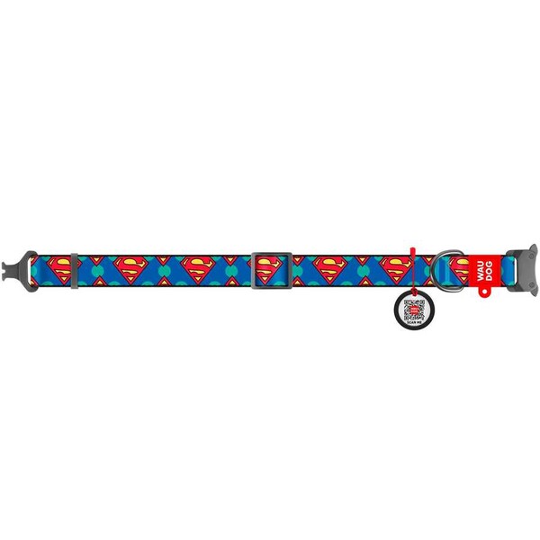 Collar Waudog Superman Logolu Metal Tokalı Köpek Boyun Tasması 24-40 Cm 20mm (0020-2006) - Thumbnail