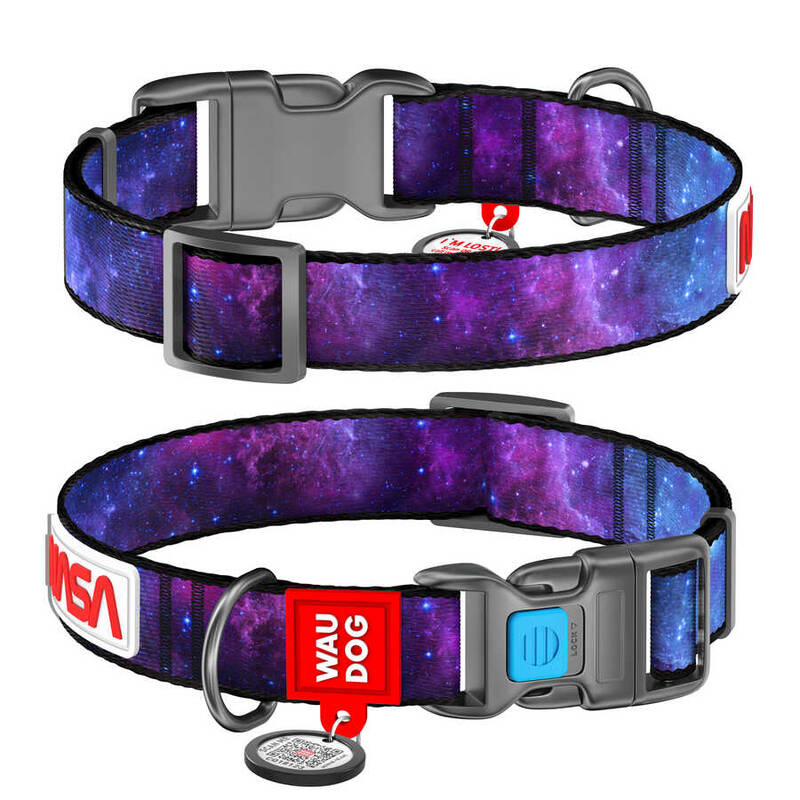 Collar Waudog Nasa Logolu Plastik Tokalı Köpek Boyun Tasması 35-58 Cm 25mm (4504-0148)