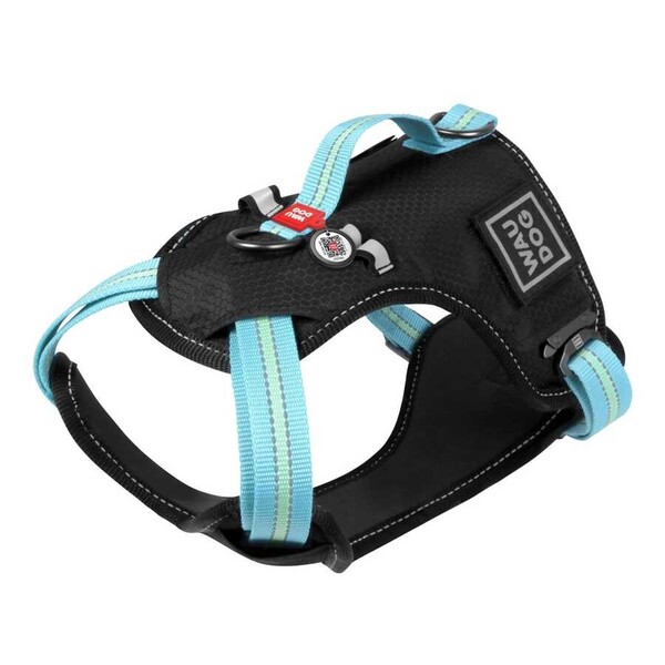 Collar - Collar Waudog Fosforlu ve QR Pasaportlu Köpek Göğüs Tasması M Blue 20mm (52492)