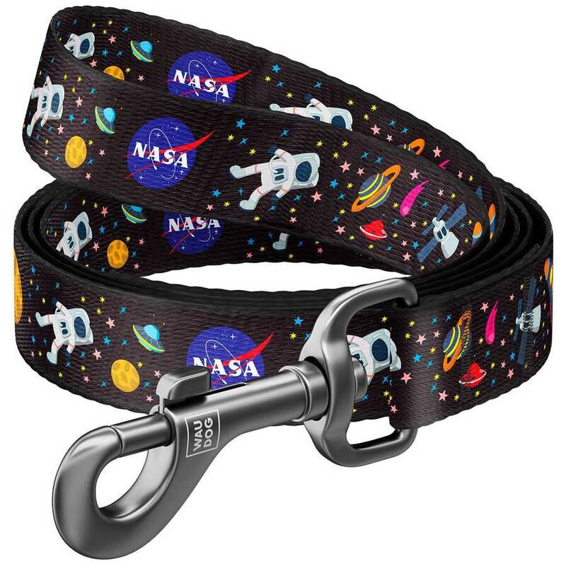 Collar Waudog Nasa Desenli Ayarlanabilir Köpek Gezdirme Tasması 152-183 Cm 15 MM (5351)