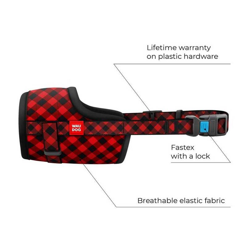 Collar Waudog Red Tartan Model Köpek Ağızlığı 14-20 Cm No:1 (5374)