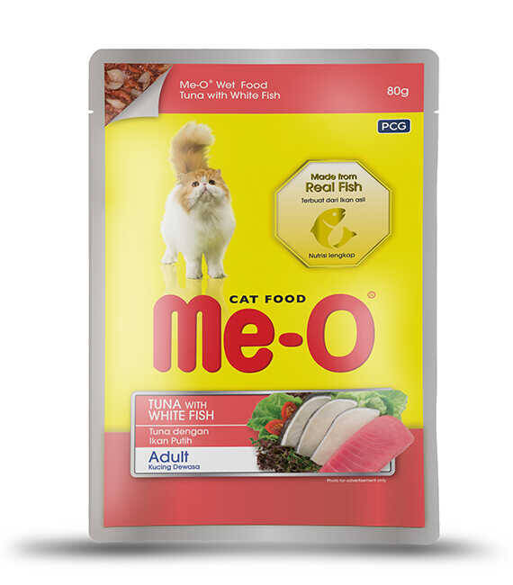 Me-O Pouch Ton Balığı & Alabalık Kedi Yaş Mama 80 gr (12 adet)