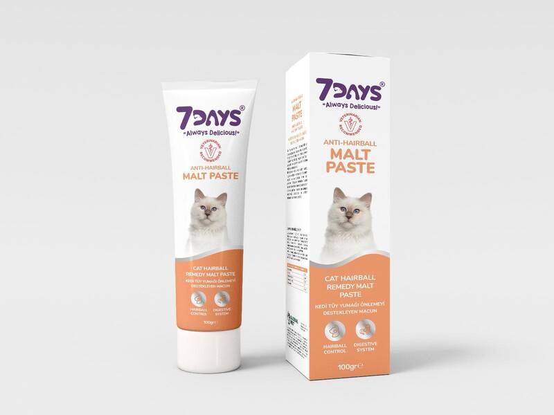 7 Days Anti-Hairball Malt Kedi Macunu 100gr (Tüy Yumağı Önleyici ve Tüy Sağlığı Destekleyici)