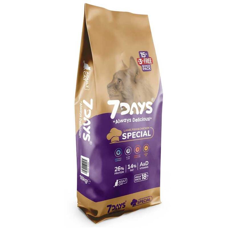 7 Days Special Yetişkin Kedi Maması 18 Kg