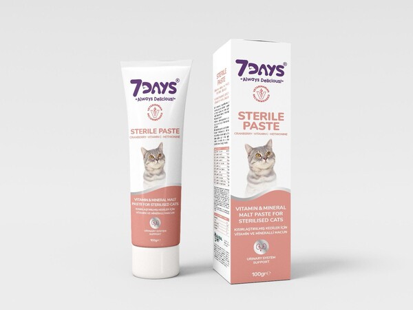 7 DAYS - 7 Days Sterilise Paste 100 Gram - Kısırlaştırılmış Kediler İçin Macun