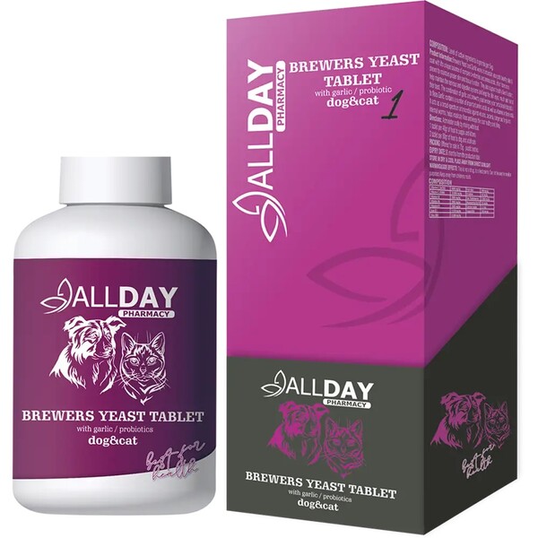 All Day - ALL-174051 ALLDAY 1 BREWERS YEAST TABLET CAT&DOG 75 GR