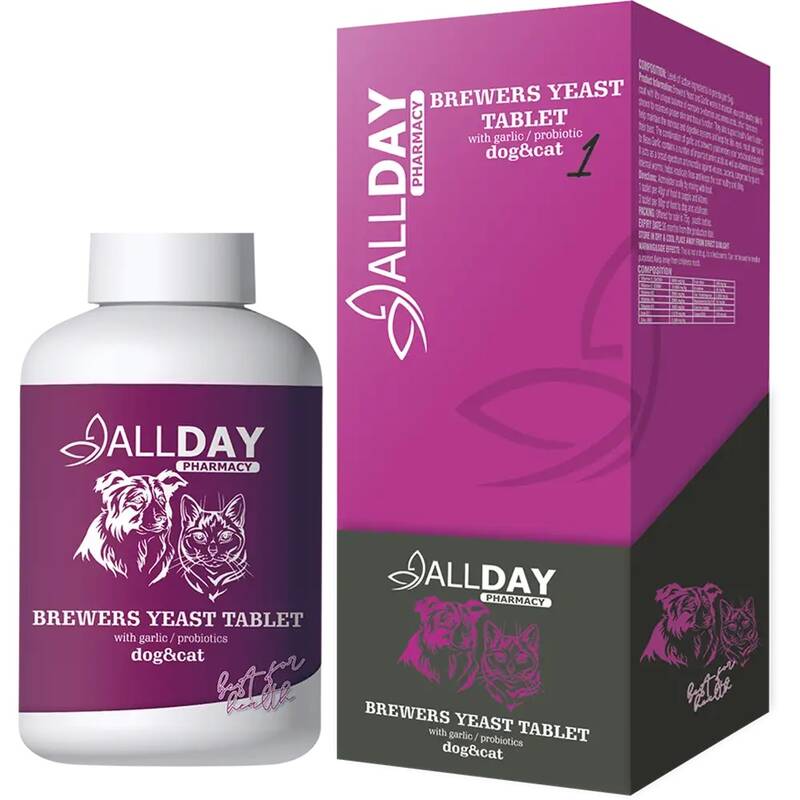 ALL-174051 ALLDAY 1 BREWERS YEAST TABLET CAT&DOG 75 GR