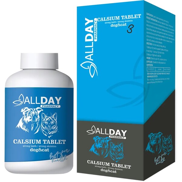 All Day - ALL-174068 ALLDAY 3 CALCİUM TABLET CAT&DOG 75 GR