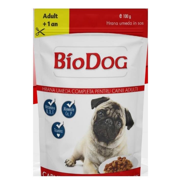 Biodog Biftekli ve Tavuklu Yetişkin Köpek Yaş Maması 100 Gr x 24 Adet