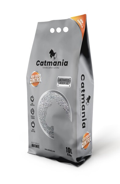 Catmania - Catmania Aktif Karbonlu Kedi Kumu Carbon Grey 10 LT