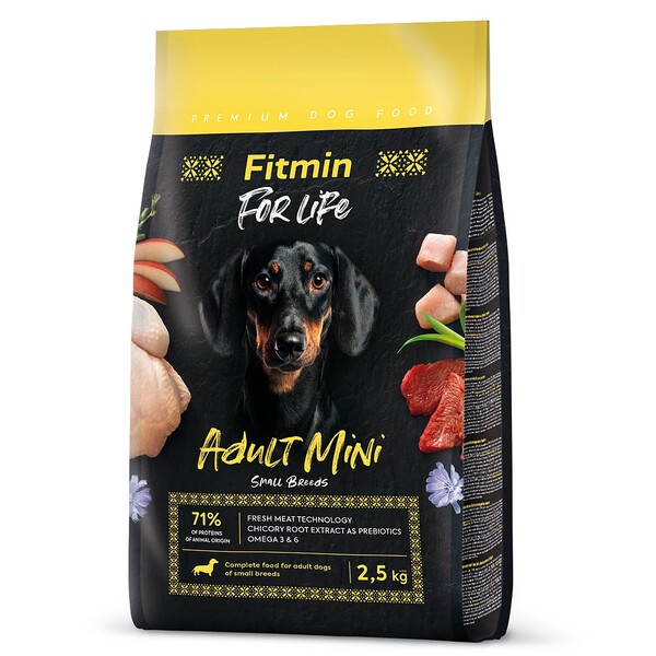 Fitmin - Fitmin For Life Adult Mini Ufak Irk Yetişkin Köpek Maması 2,5 Kg