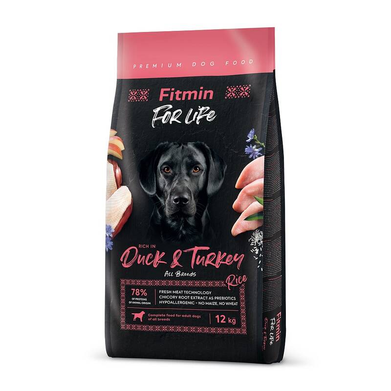 Fitmin For Life Duck Turkey Ördek Etli Köpek Maması 12 kg