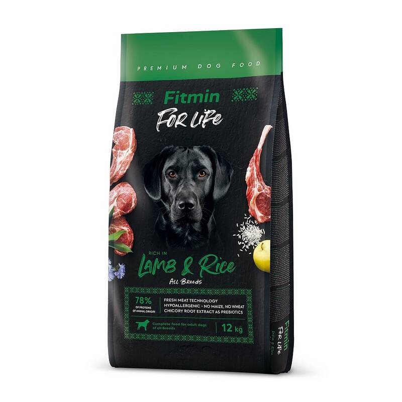 Fitmin For Life Lamb & Rice Kuzu Etli Yetişkin Köpek Maması 12 Kg