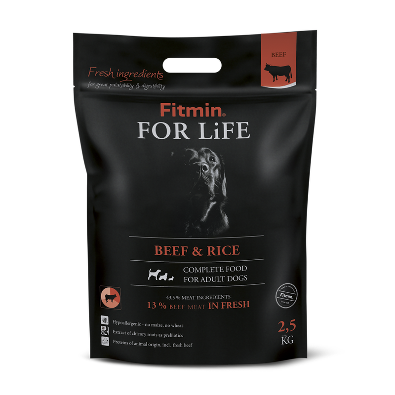 Fitmin For Life %13 Taze Biftek Etli Yetişkin Köpek Maması 2,5 Kg