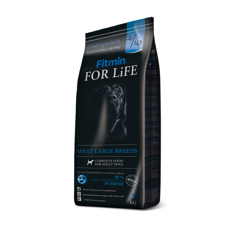 Fitmin Forlife Adult Large Breed Büyük Irk Yetişkin Köpek Maması 3 Kg