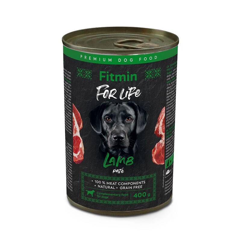 Fitmin For Life Kuzu Etli Pate Köpek Konserve Maması 400 Gram