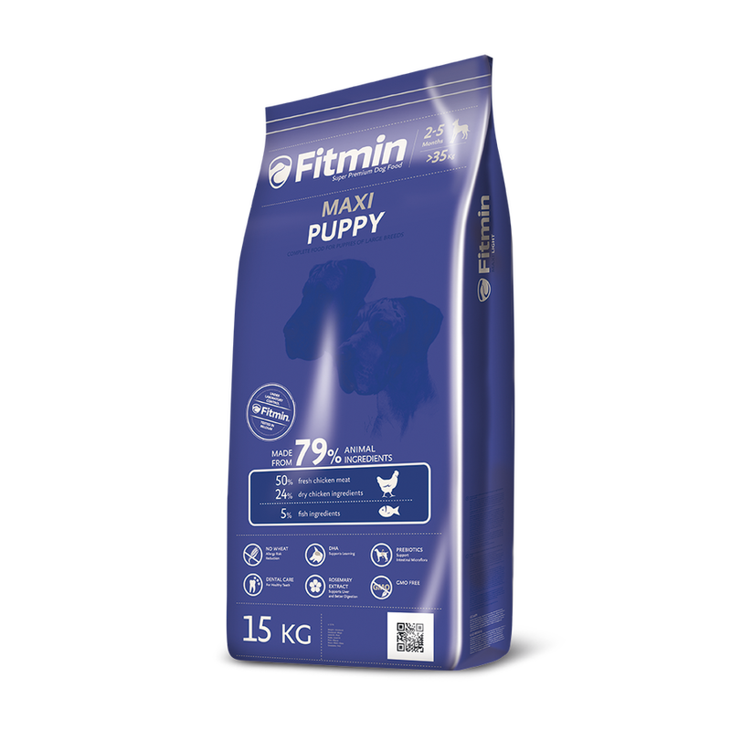 Fitmin Maxi Puppy %50 Taze Tavuk Etli Büyük Irk Yavru Köpek Maması 15 Kg