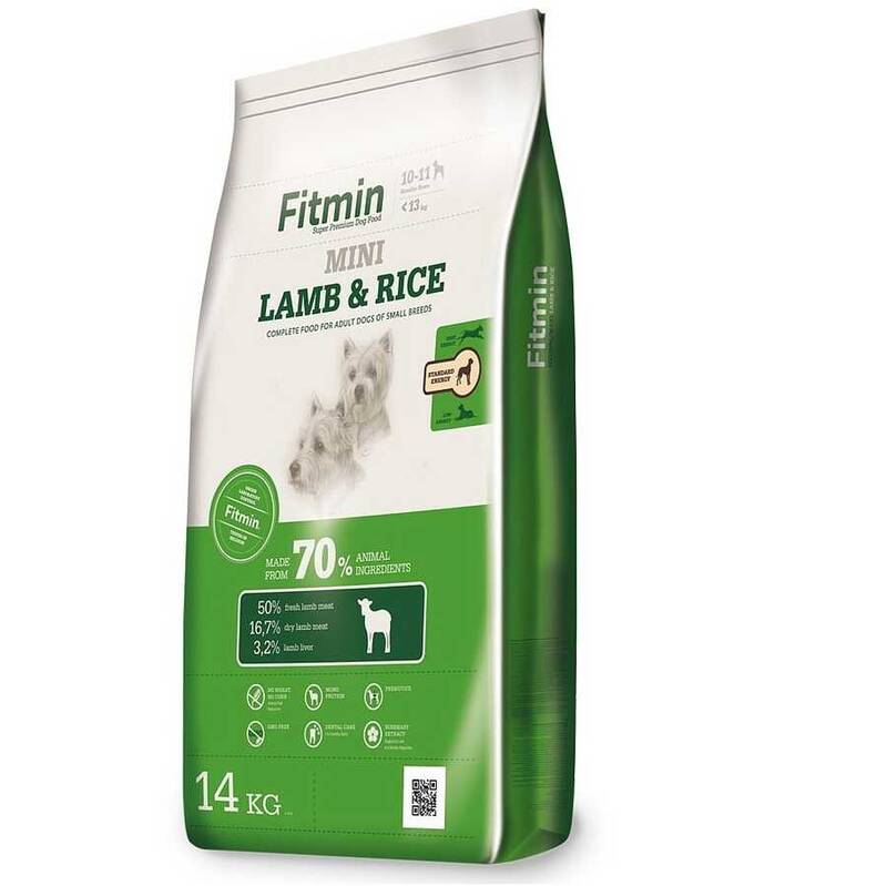 Fitmin Mini %50 Taze Kuzu Etli Ufak Irk Yetişkin Köpek Maması 14 Kg