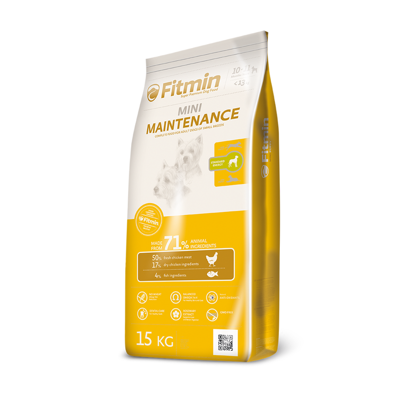 Fitmin Mini %50 Taze Tavuk Etli Ufak Irk Yetişkin Köpek Maması 15 Kg