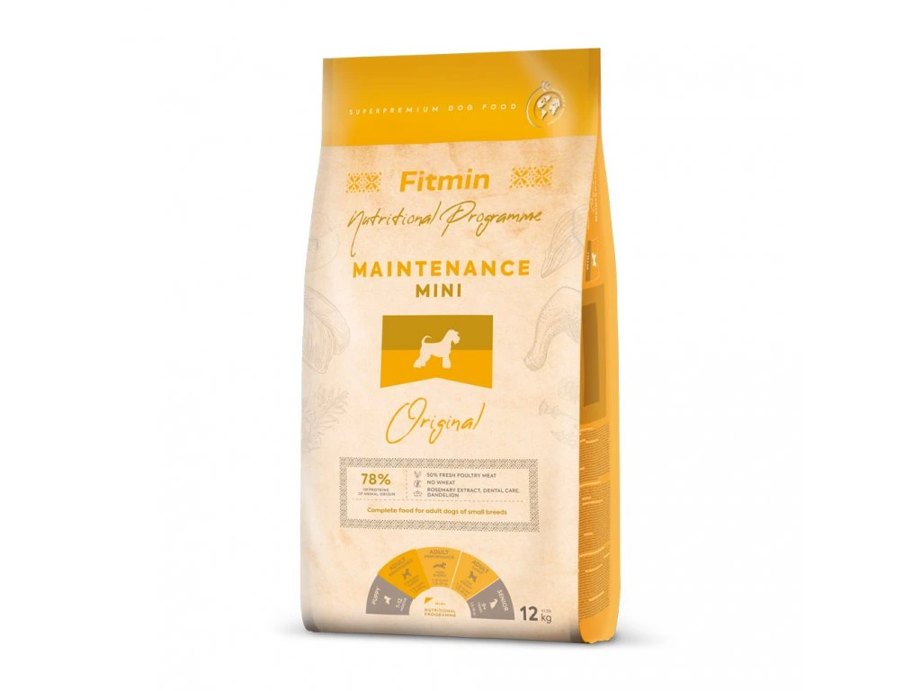 Fitmin - Fitmin Mini Adult Maintenance 12 Kg Ufak Irk Yetişkin Köpek Maması