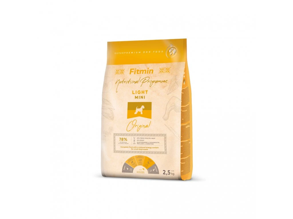 Fitmin - Fitmin Mini Light 2,5 Kg Ufak Irk Kilolu Köpek Maması