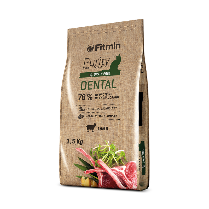 Fitmin Purity Dental Taze Kuzu Etli Yetişkin Kedi Maması 1,5 Kg