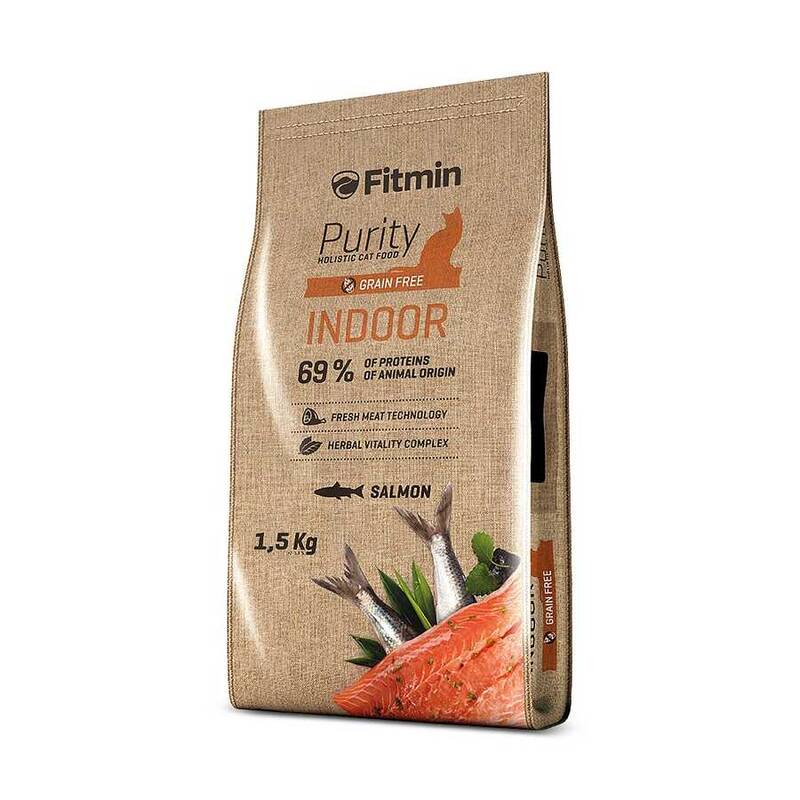 Fitmin Purity İndoor Taze Somon Etli Yetişkin Kedi Maması 1,5 Kg