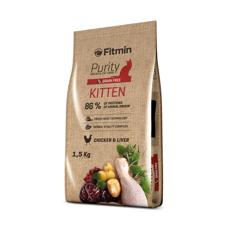 Fitmin Purity Kitten Taze Tavuk Etli Yavru Kedi Maması 1,5 Kg