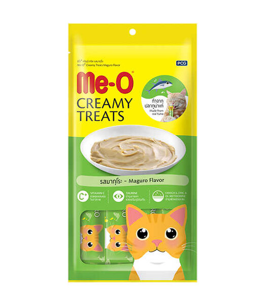 Meo - Me-O Creamy Treat Sarı Yüzgeçli Orkinos Kedi Ödülü 4x15gr (12 adet)