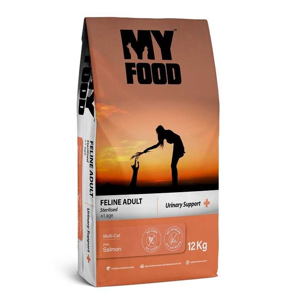 Myfood - My Food Somonlu Kısırlaştırılmış Yetişkin Kedi Maması Urinary Support 12 Kg