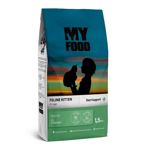 Myfood - My Food Tavuklu Yavru Kedi Maması Start Support 1,5 Kg