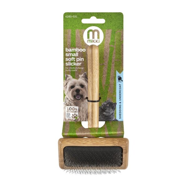 Nylabone - Nylabone Bamboo Yumuşak İğne Uçlu Kaygan Tarak - Küçük 