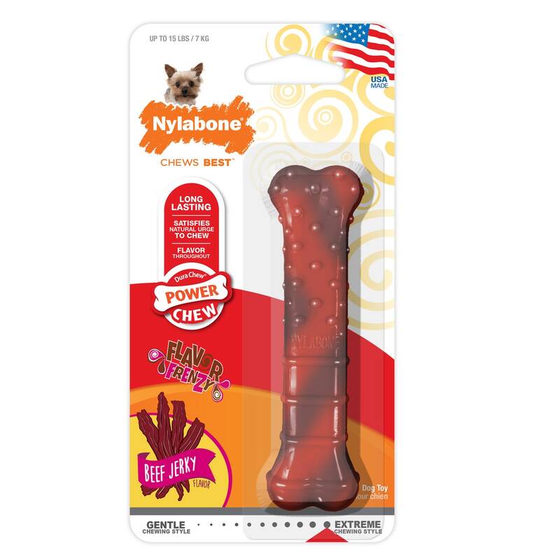 Nylabone Dura Chew Txtred Beef Jerky Xs