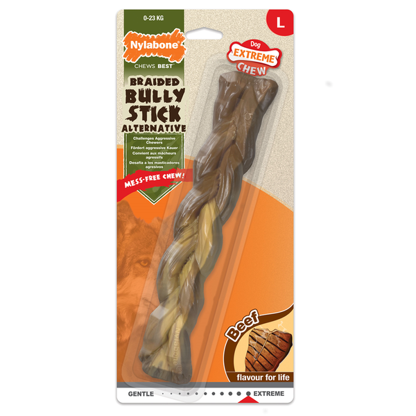 Nylabone - Nylabone Biftek Aromalı Köpek Çiğneme Çubuğu L