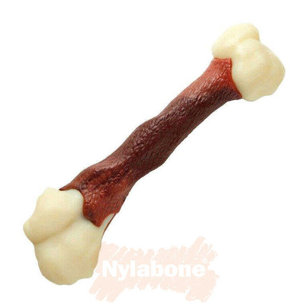 Nylabone Biftek Aromalı Köpek Çiğneme Kemiği XL - Thumbnail