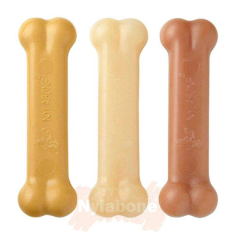 Nylabone Fıstık Ezmesi, Tavuk ve Domuz Pastırması Aromalı Köpek Çiğneme Seti S