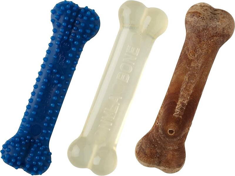 Nylabone Tavuk ve Domuz Aromalı Köpek Çiğneme Kemiği Xs 3Lü