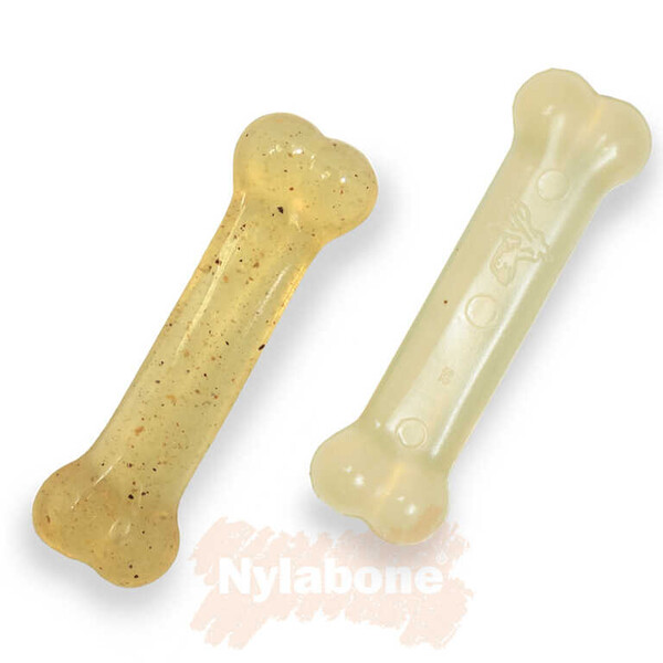 Nylabone Tavuk Aromalı Köpek Çiğneme Kemiği XS - Thumbnail