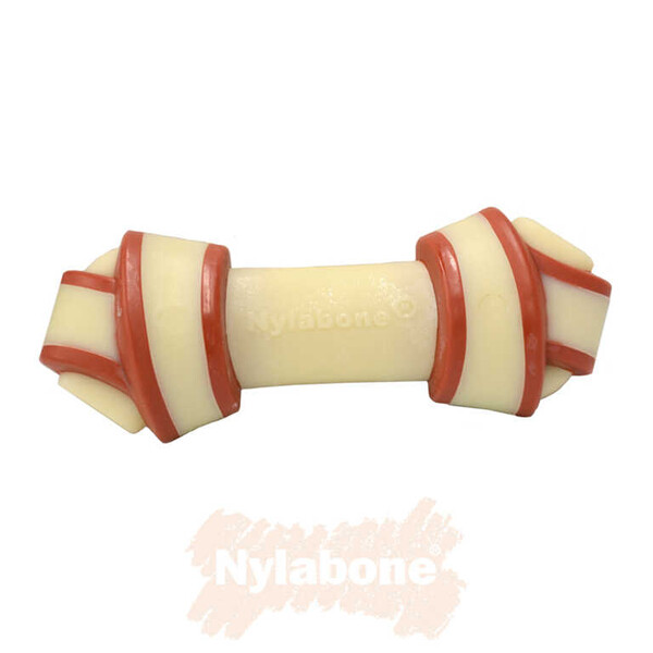 Nylabone Biftek Aromalı Köpek Çiğneme Kemiği L - Thumbnail