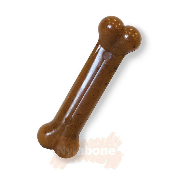 Nylabone Tavuk Aromalı Yavru Köpek Çiğneme Kemiği M - Thumbnail