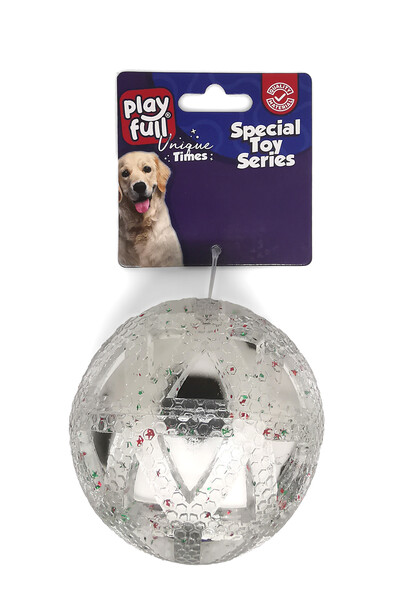 PF-4018-Playfull Plastik Top Köpek Oyuncağı 7,5 Cm - Thumbnail