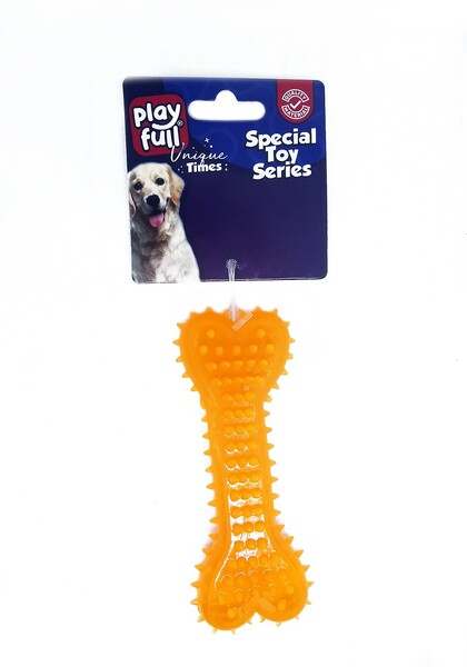 PF-4033-Playfull Kemik Şeklinde Köpek Oyuncağı 10,5x4,5 Cm - Thumbnail