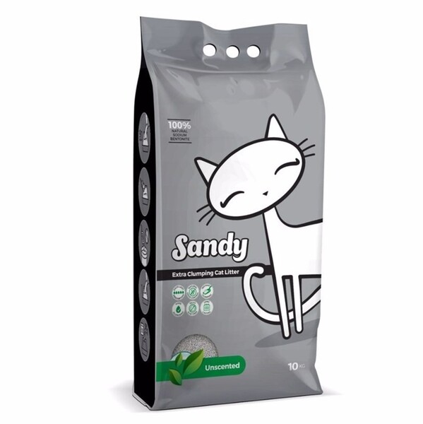 Vancat - Sandy Kokusuz Topaklanan Kedi Kumu 10 Kg