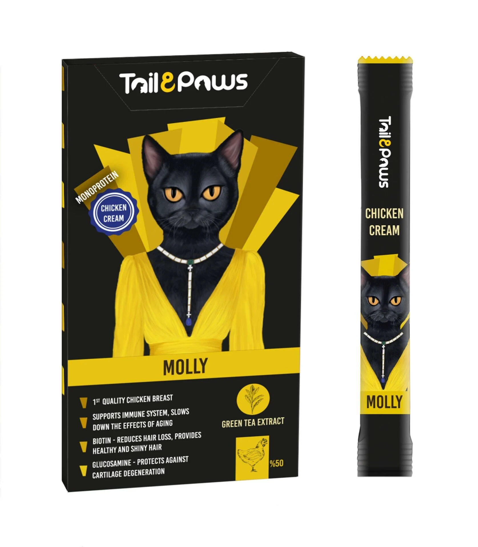 Tail Paws MOLLY - CHICKEN 15 g x 5 Adet