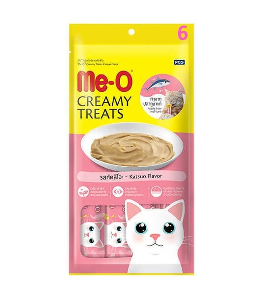Meo - TR5CACH5015 Me-O Creamy Treat Çizgili Orkinos Kedi Ödülü 4x15gr (12 adet)