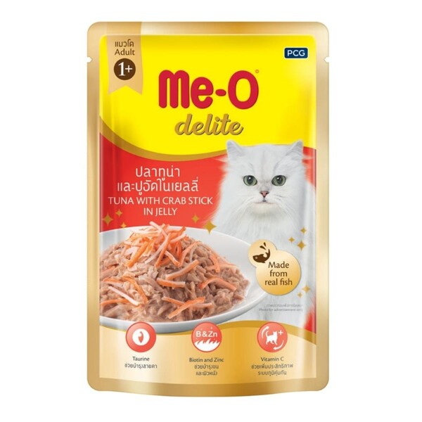 Meo - TR5CAP6870 ME-O DELITE TON BALIGI İLE YENGEÇ KEDİ YAŞ MAMA 70GR (12AD)