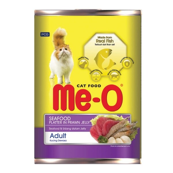 Meo - TR5CC2N40400 ME-O DENİZ LEZZETLERİ KARIDES SOSLU KEDİ KONSERVE 400GR *24