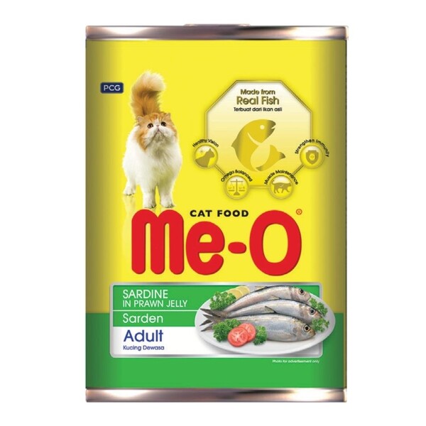 Meo - TR5CC2N80400 ME-O SARDALYA KARIDES SOSLU KEDİ KONSERVE 400GR *24